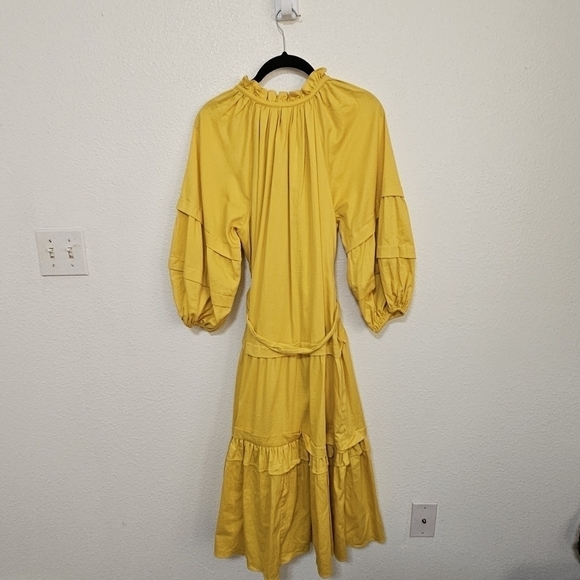Elie Tahari ruffled details balloon sleeve western boho style dress size small - Picture 12 of 15